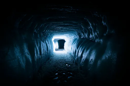 Into Langjökull Glacier