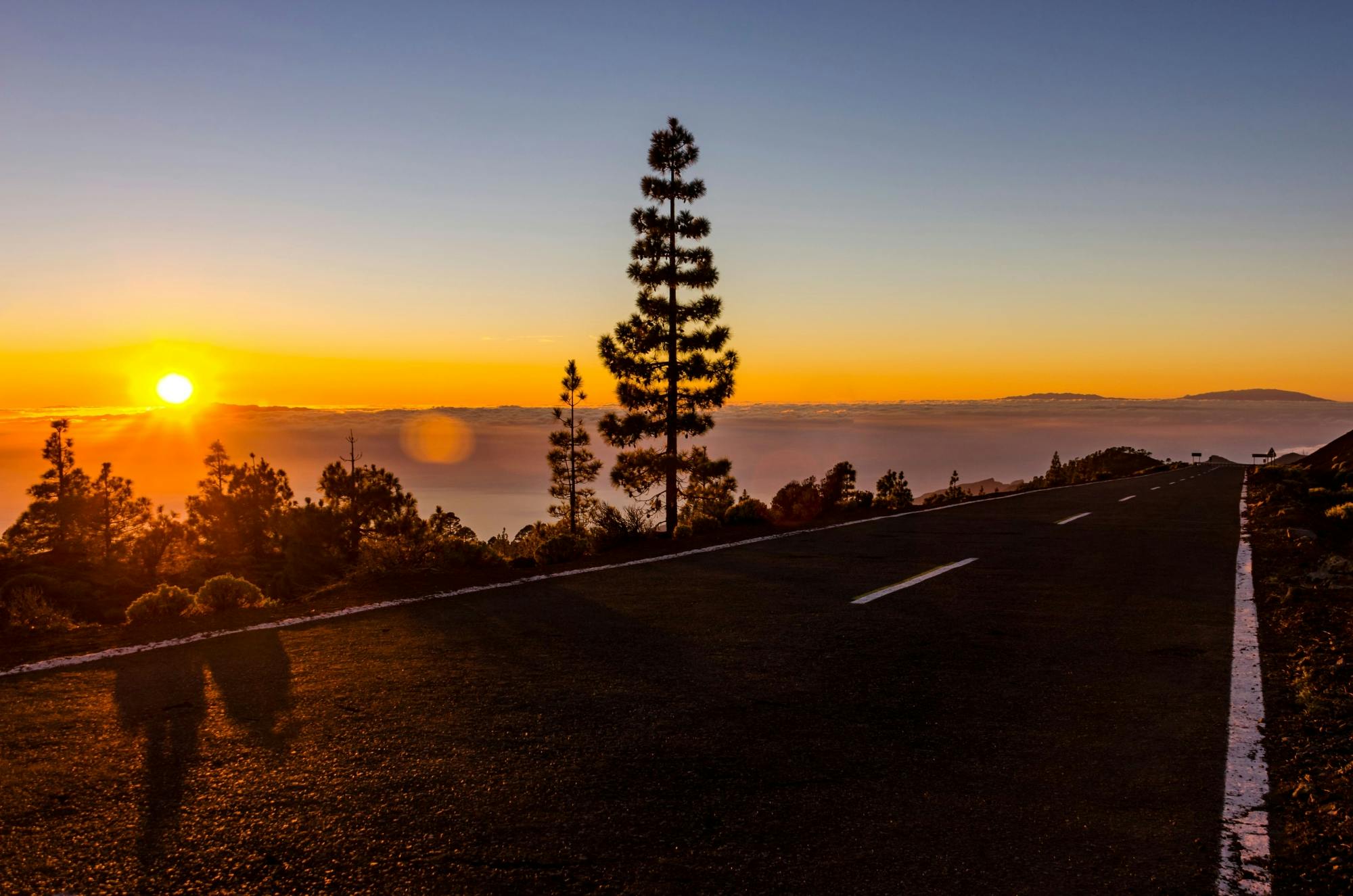Teide by night from the south and west
