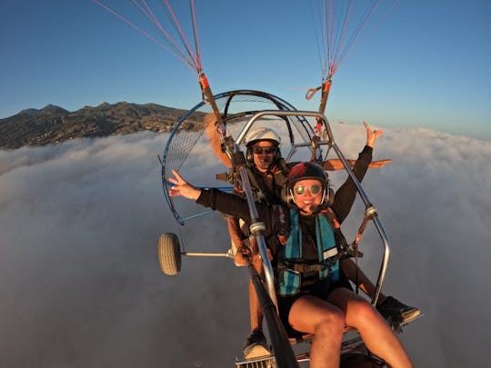Paratrike flight over Adeje, breathtaking mountains and landscapes