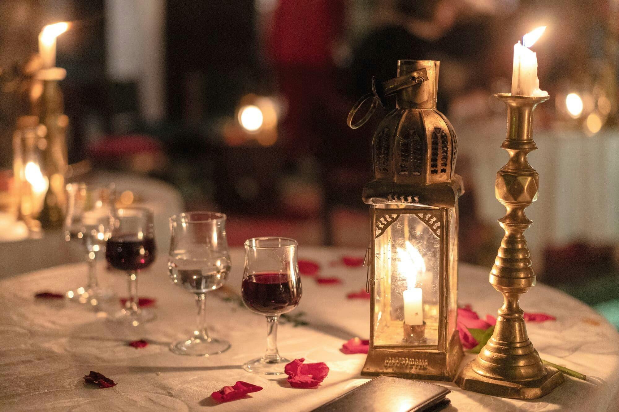 Riad diner in Marrakech medina with transport