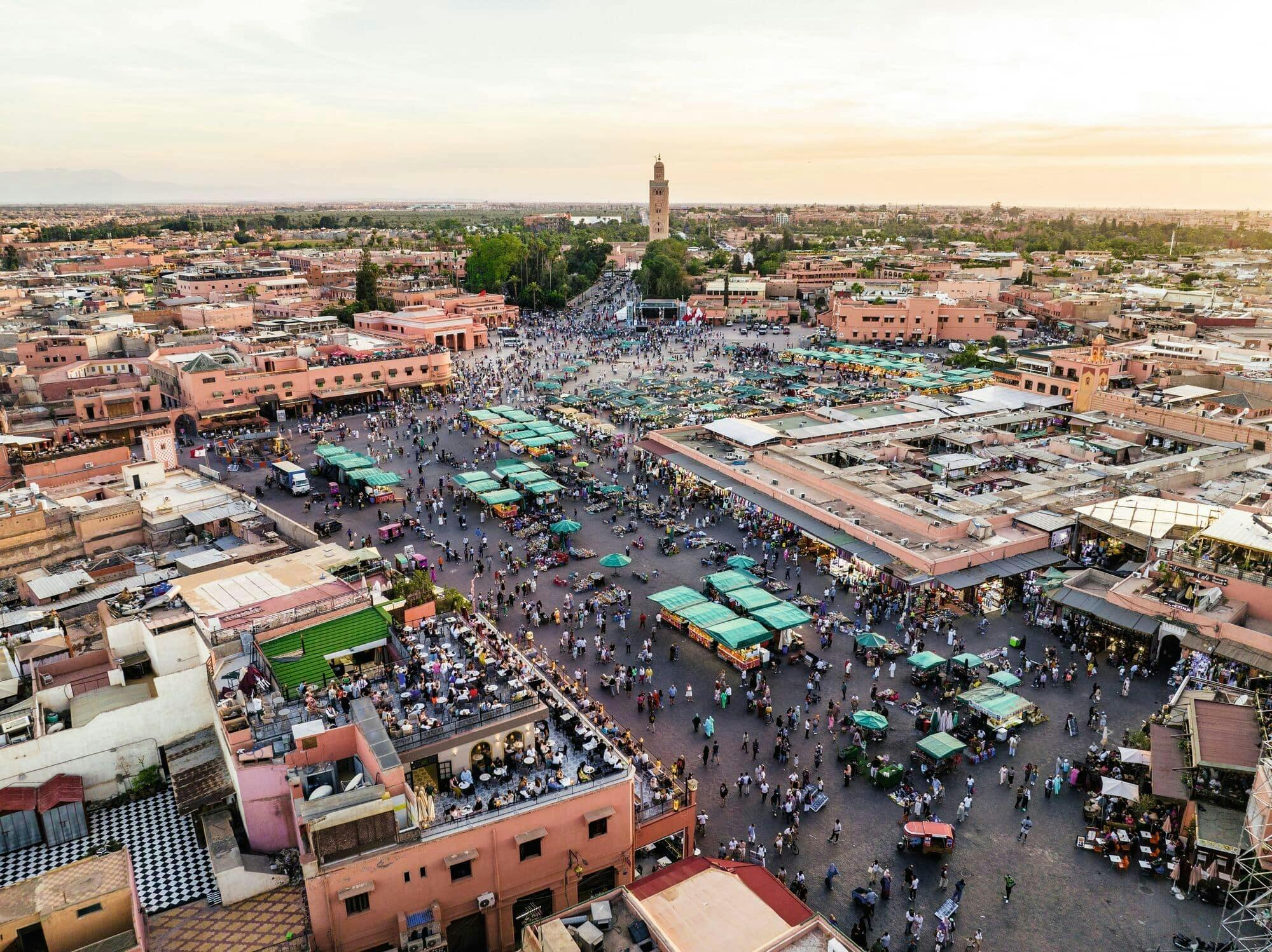 Private horse-drawn carriage tour of Marrakech by night