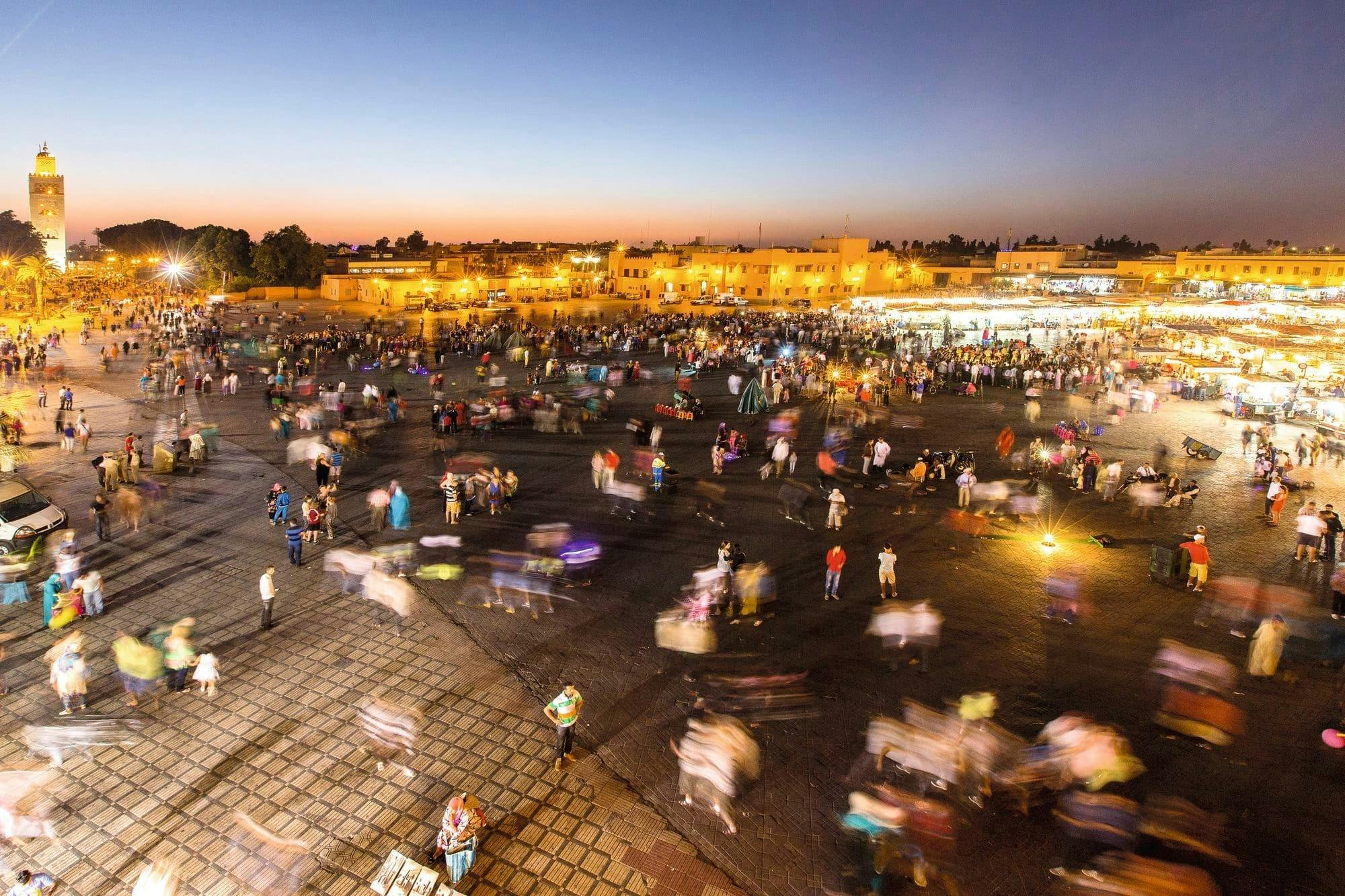 Private horse-drawn carriage tour of Marrakech by night