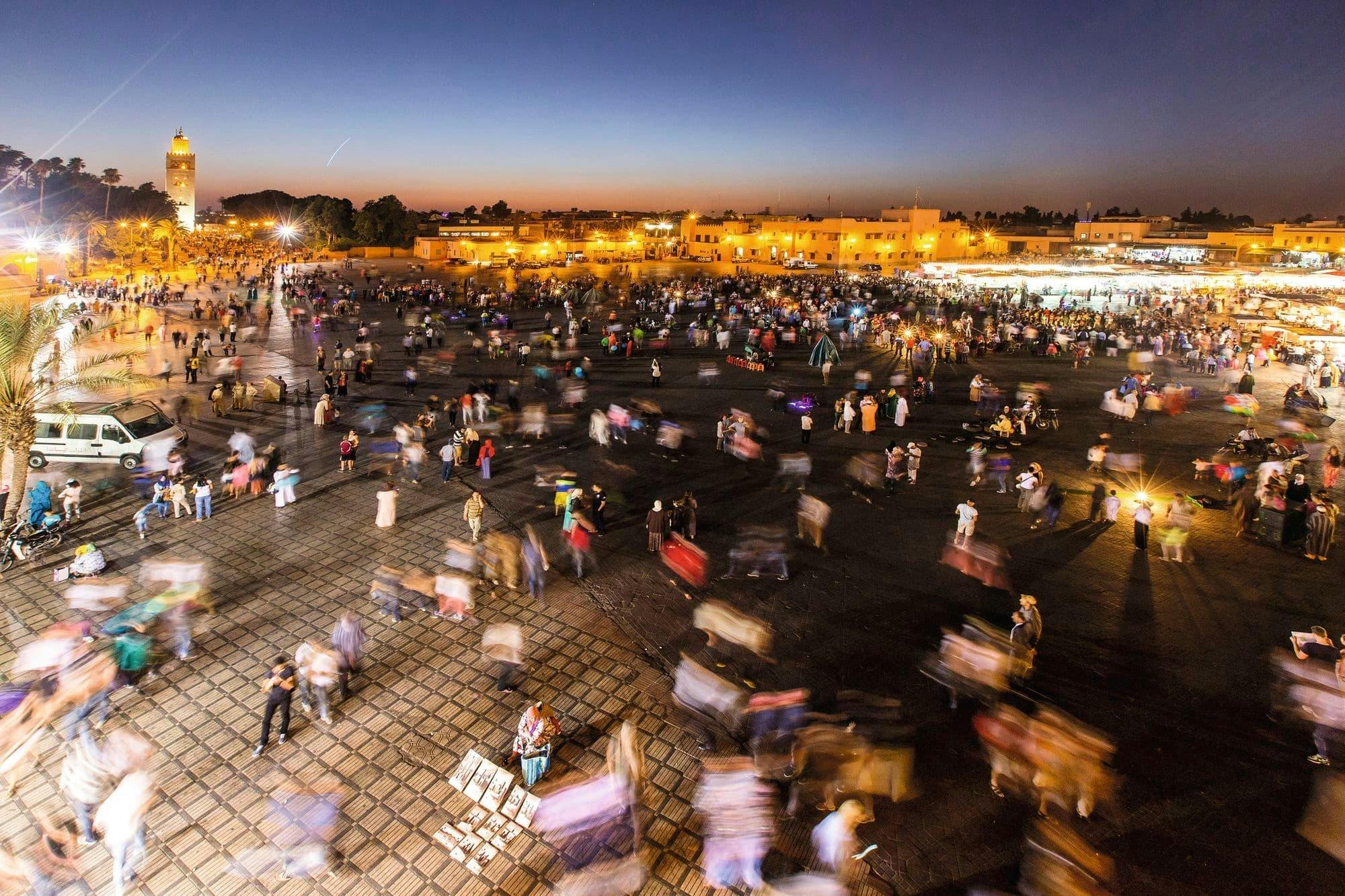 Private horse-drawn carriage tour of Marrakech by night