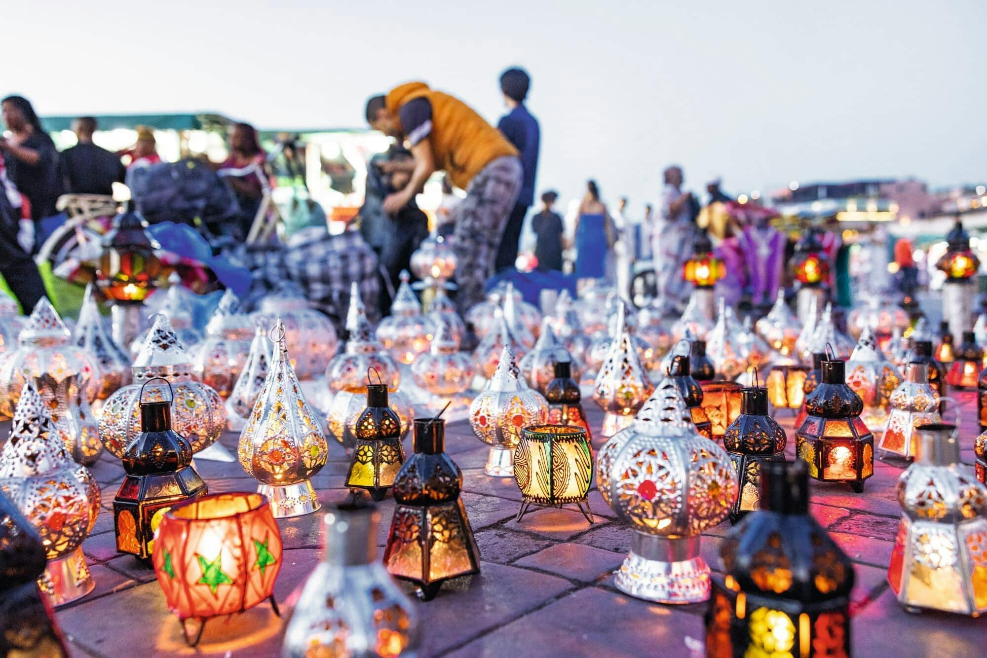 Private horse-drawn carriage tour of Marrakech by night