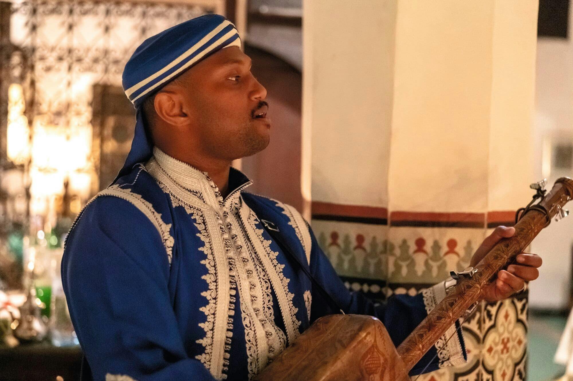 Riad diner in Marrakech medina with transport