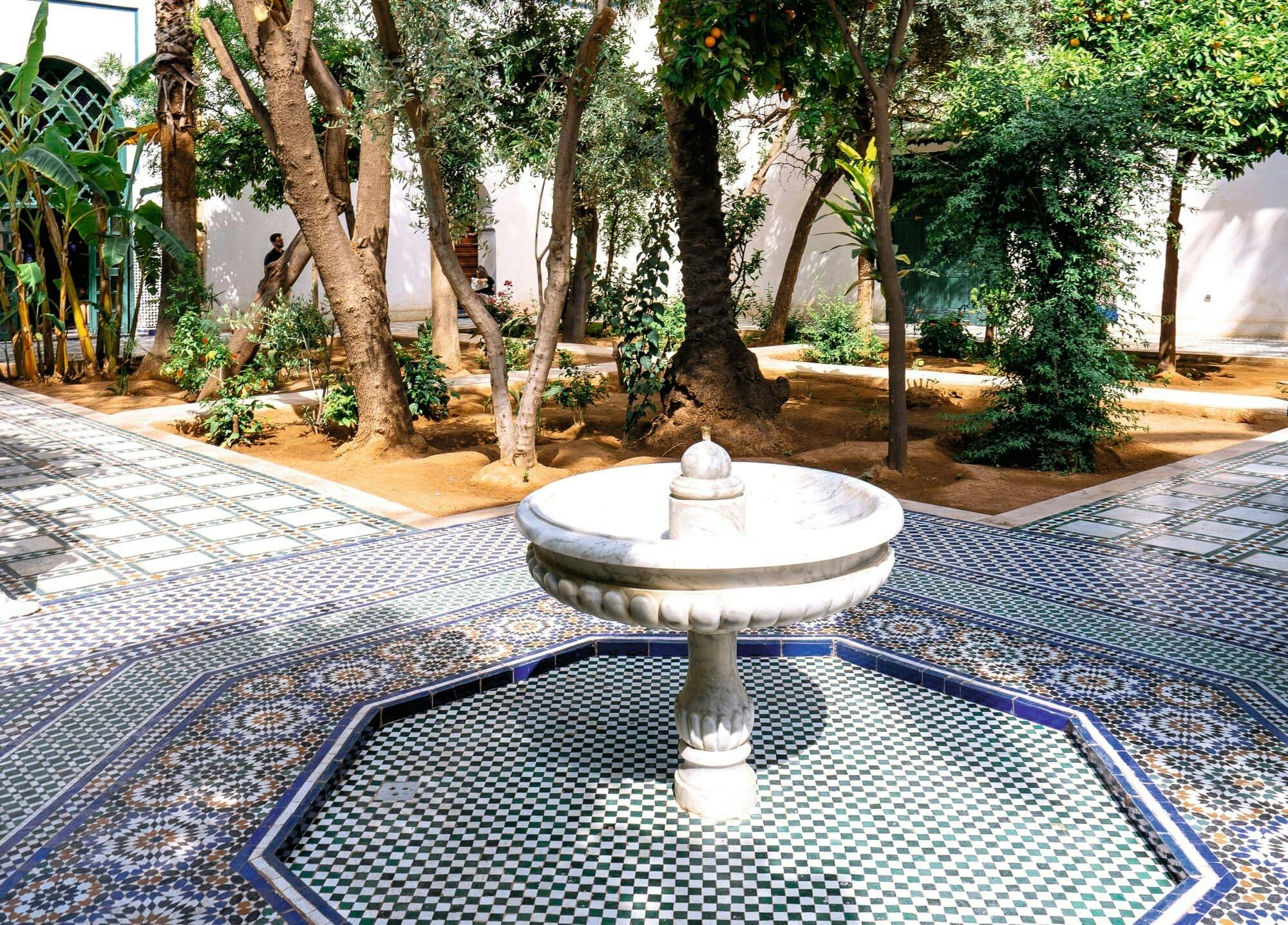 Riad diner in Marrakech medina with transport