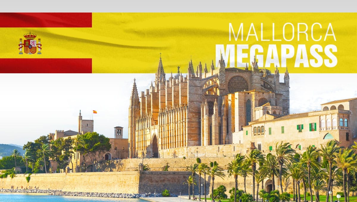Mallorca 5 attraction MegaPass with Palma Cathedral and Royal Palace