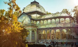 Retiro Park guided walking tour with tapas tasting in Madrid