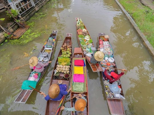 Floating and Railway Market and the Coconut Farm private tour