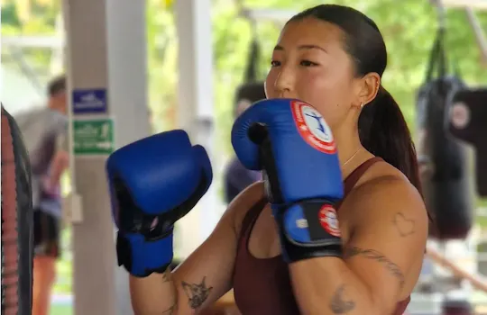 Private Muay Thai boxing class for beginners in Koh Phangan