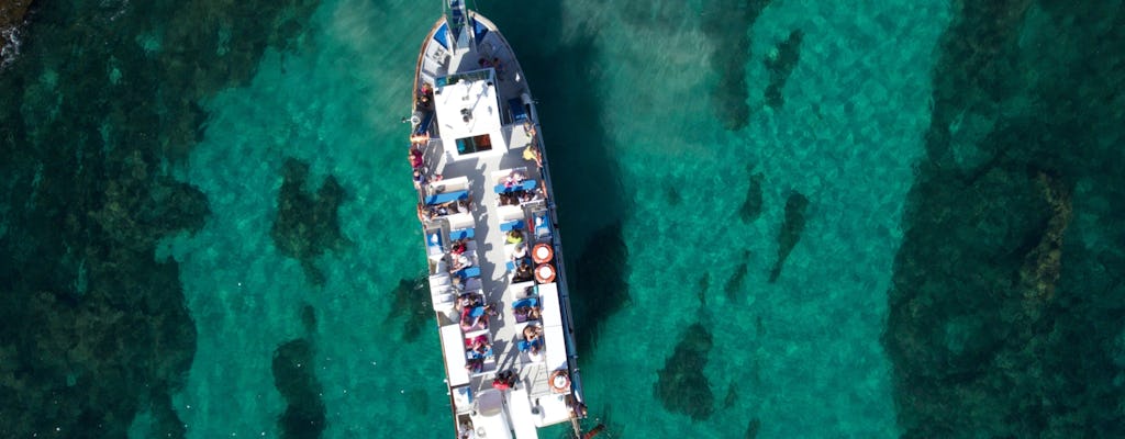 Boat cruise from Cala’n Bosch with snorkelling and onboard bar