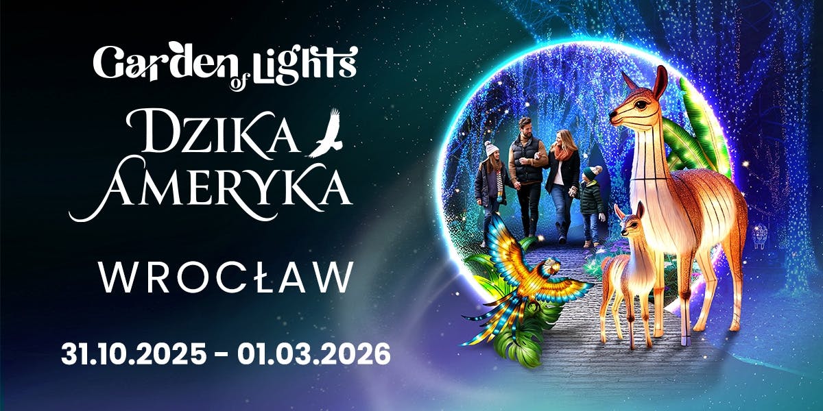 Wild America Garden of Lights exhibition at Zoo Wrocław