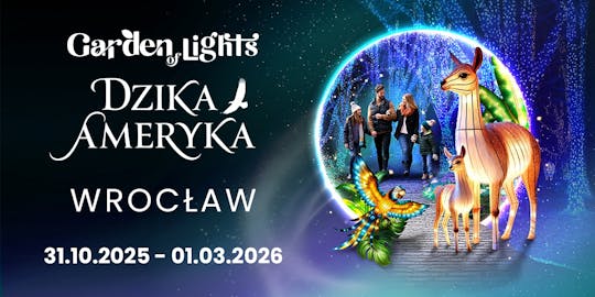 Wild America Garden of Lights exhibition at Zoo Wrocław