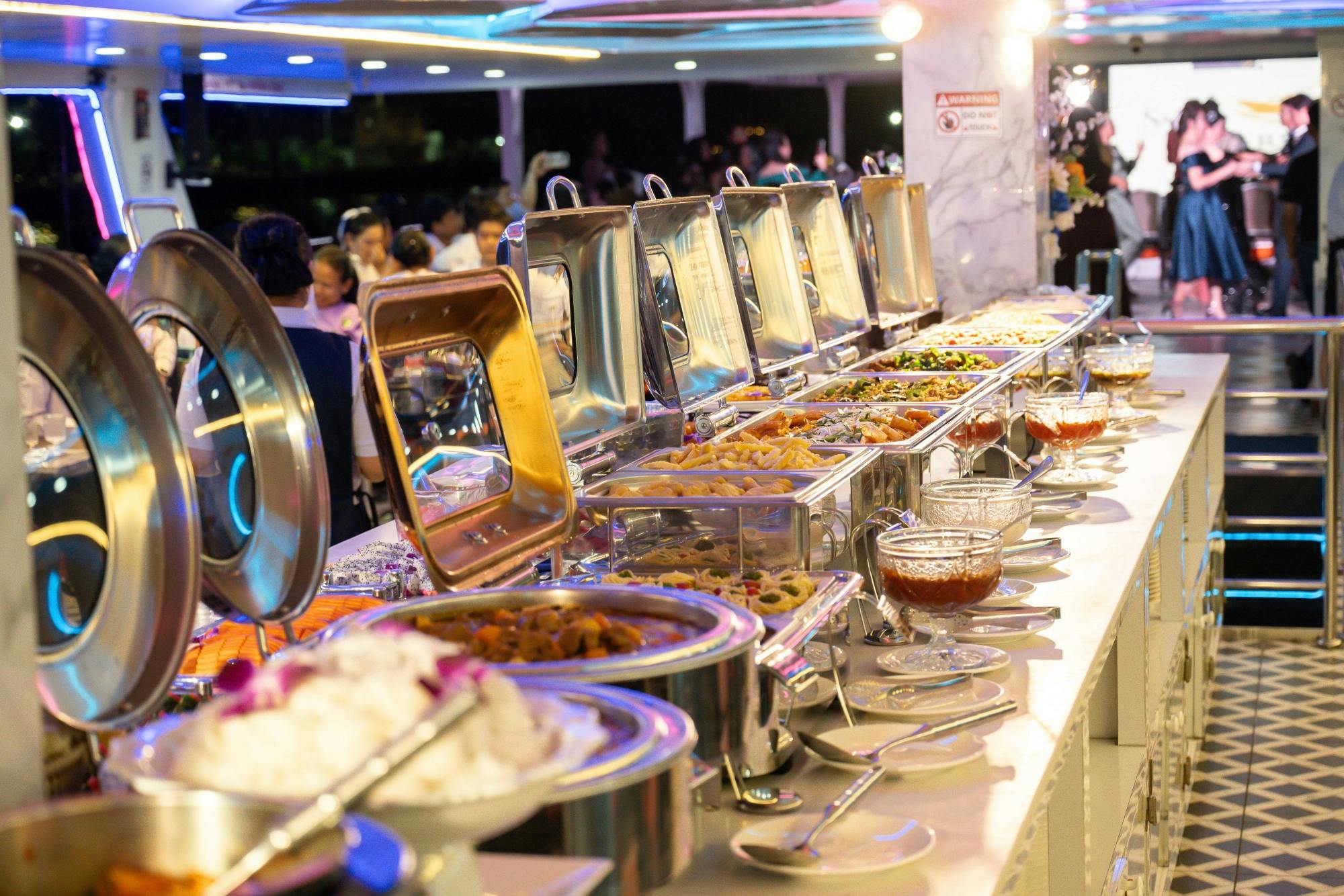 Evening dinner cruise on the Chao Phraya River with live shows