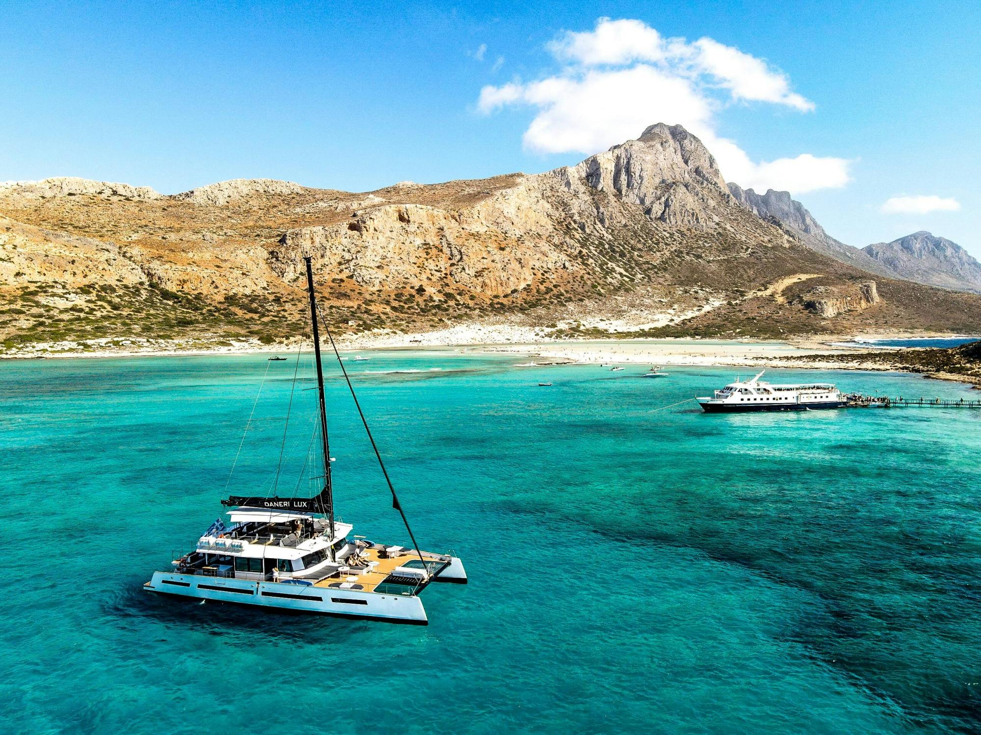 Balos and Gramvousa catamaran cruise in Crete