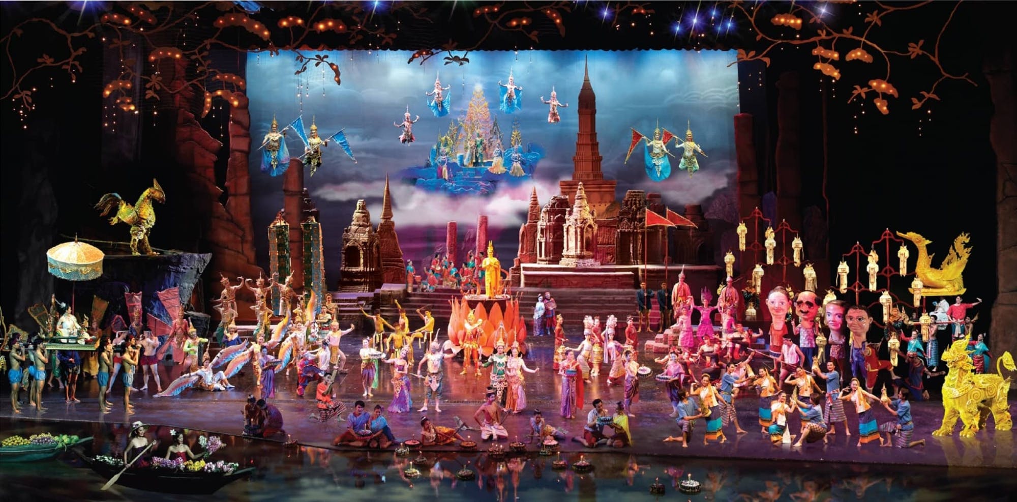 Siam Niramit Phuket -show'n silver-lippu sisältäen kuljetukset