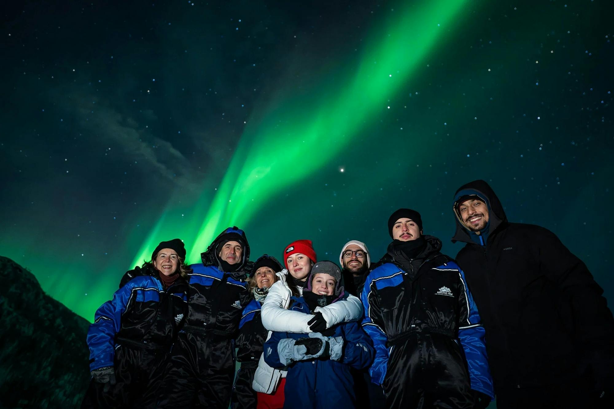 Northern Lights chase in Arctic wilderness with a professional guide