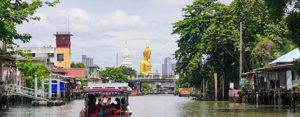 Bangkok canals and Big Buddha on guided EV boat tour