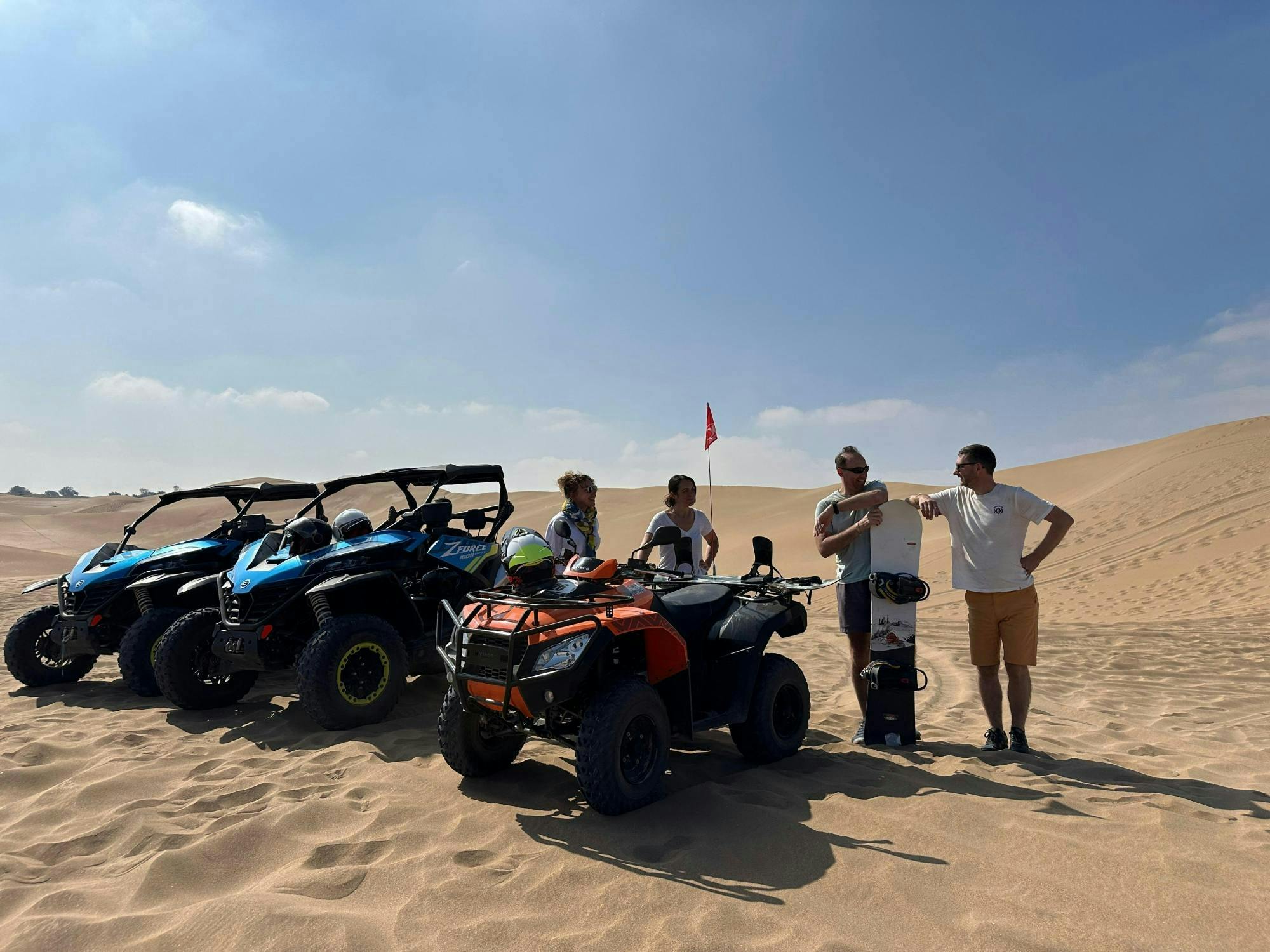 Half-day quad and sandboard experience in the Tifnit dunes
