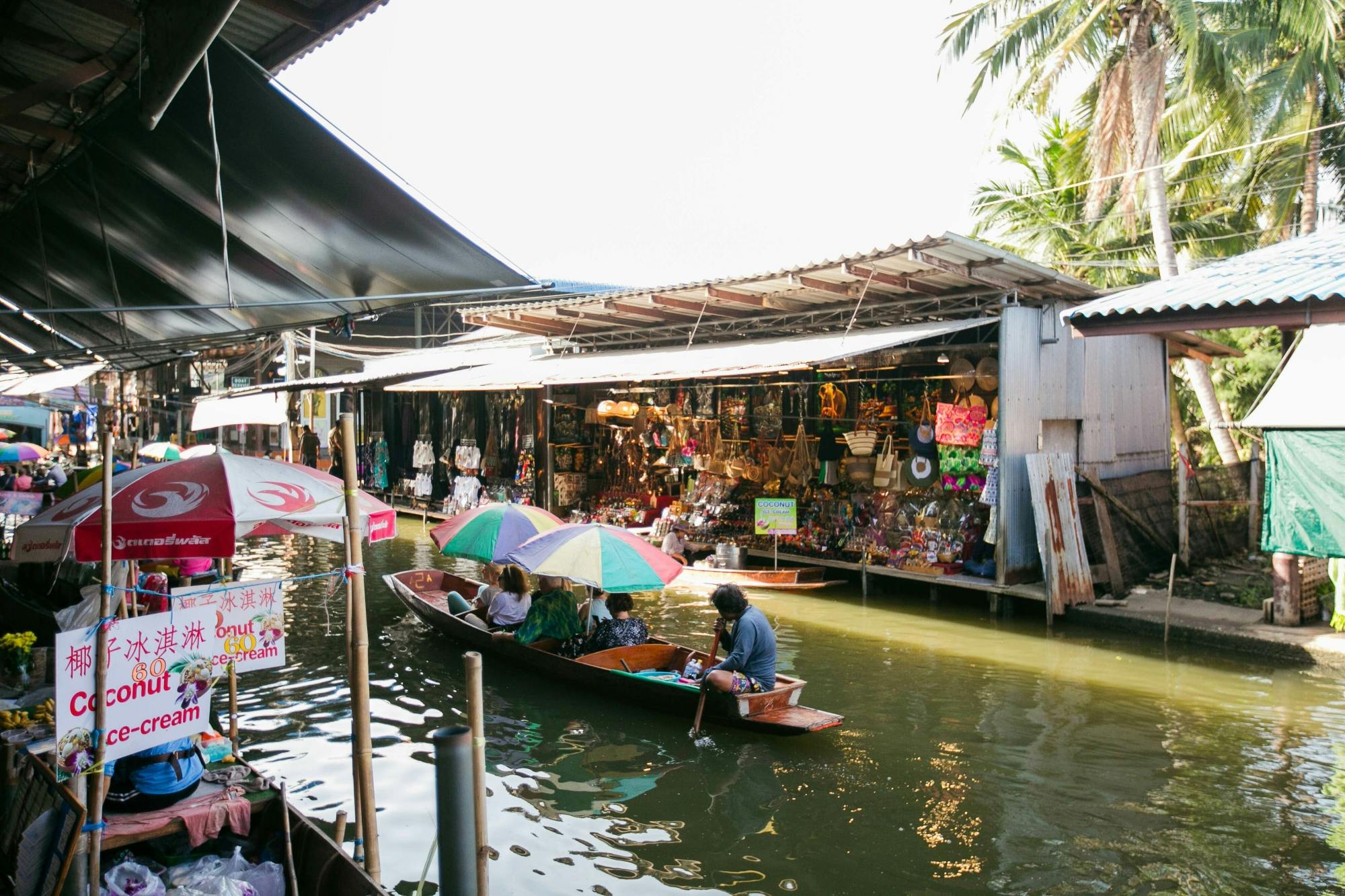 Damnoen Saduak Floating Market and Maeklong Railway Market guided tour
