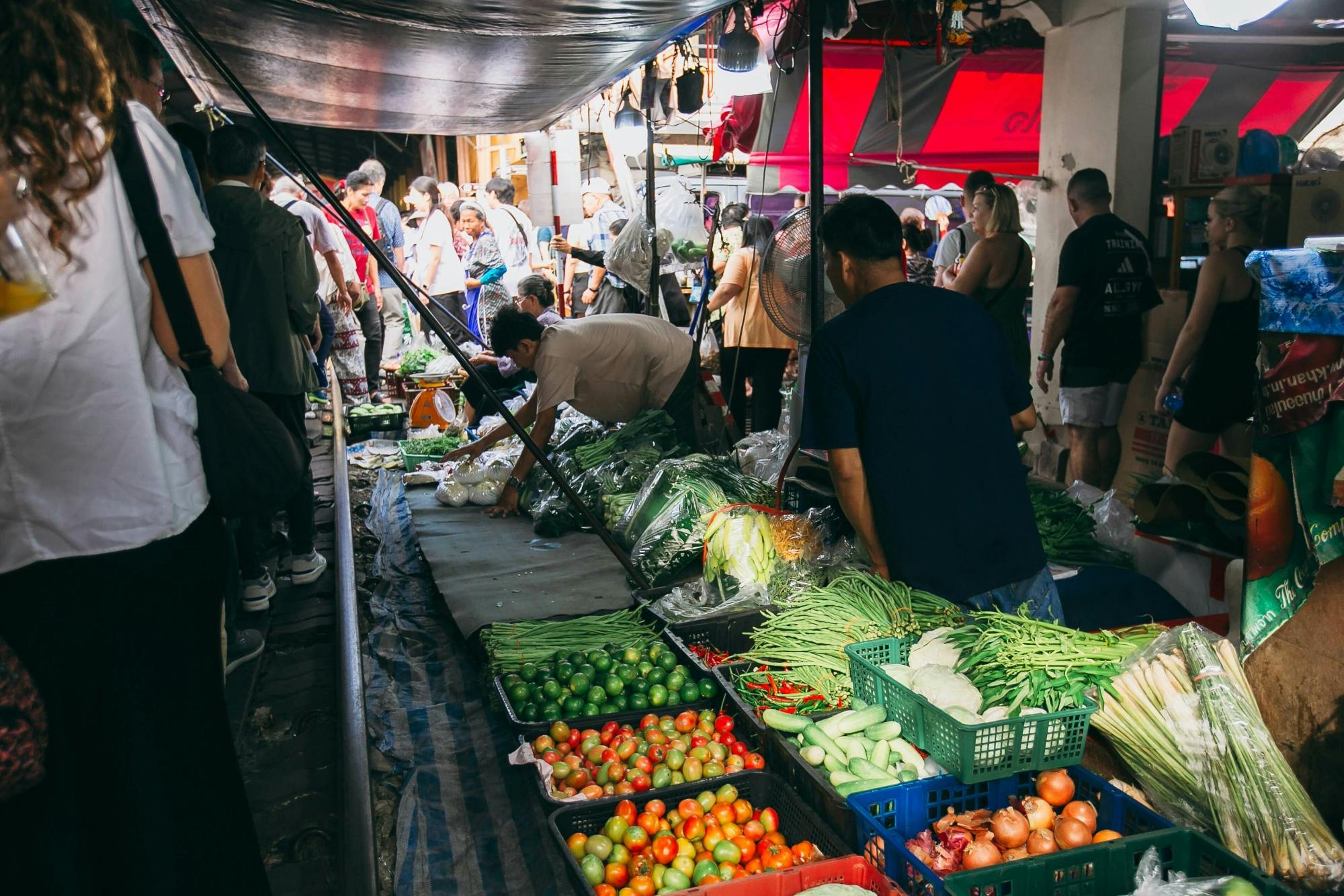 Damnoen Saduak Floating Market and Maeklong Railway Market guided tour