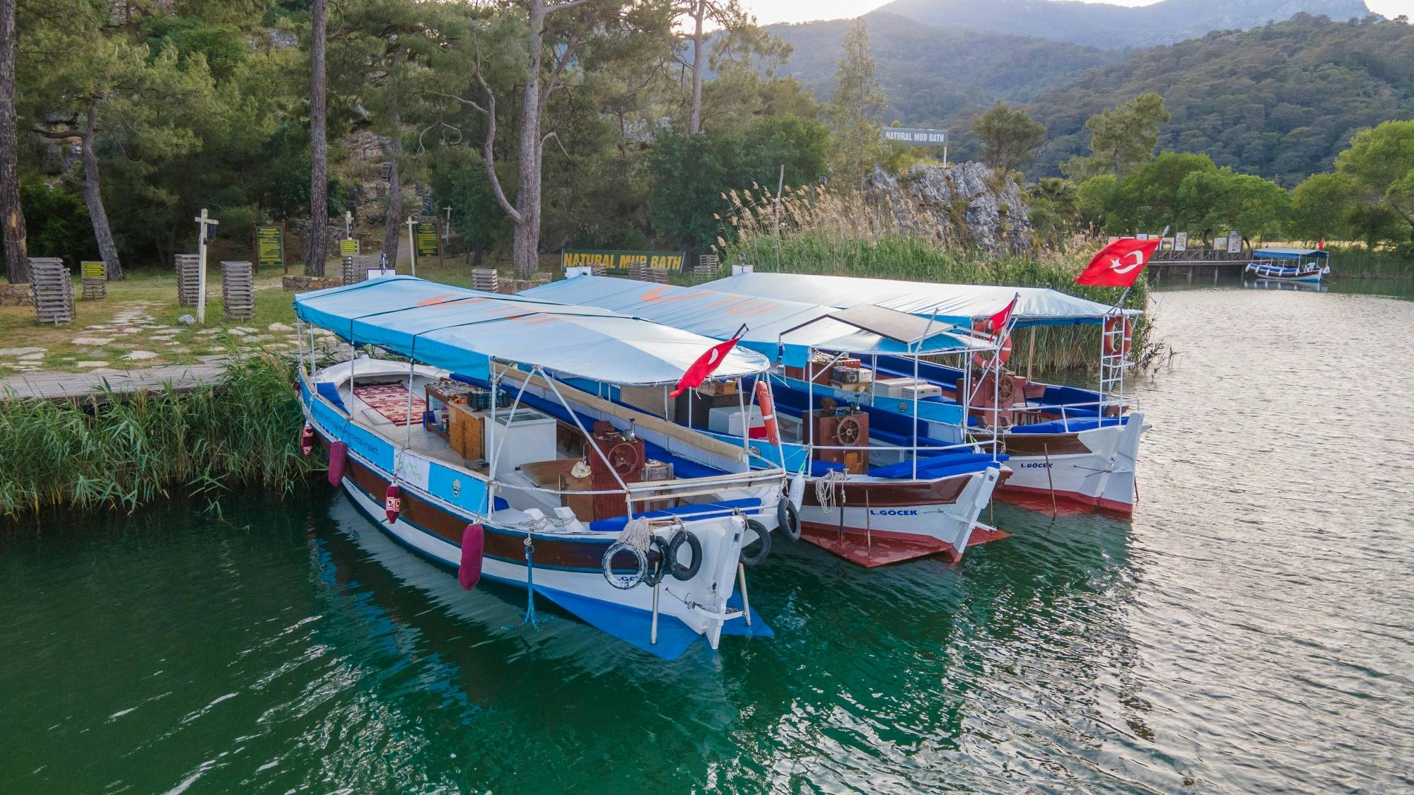 Dalyan at dusk tour with dinner and riverboat cruise