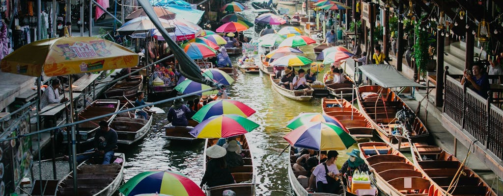 Damnoen Saduak Floating Market and Maeklong Railway Market guided tour
