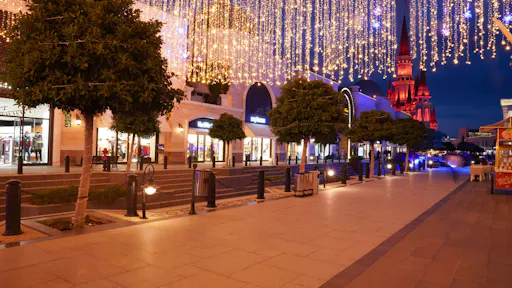 The Land of Legends Shopping Avenue evening shuttle