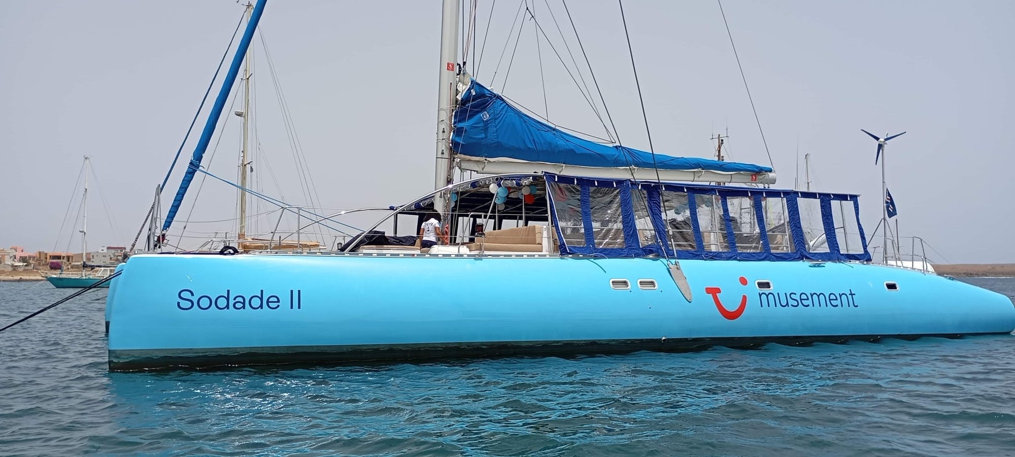 Boa Vista catamaran cruise with all-inclusive drinks and snacks