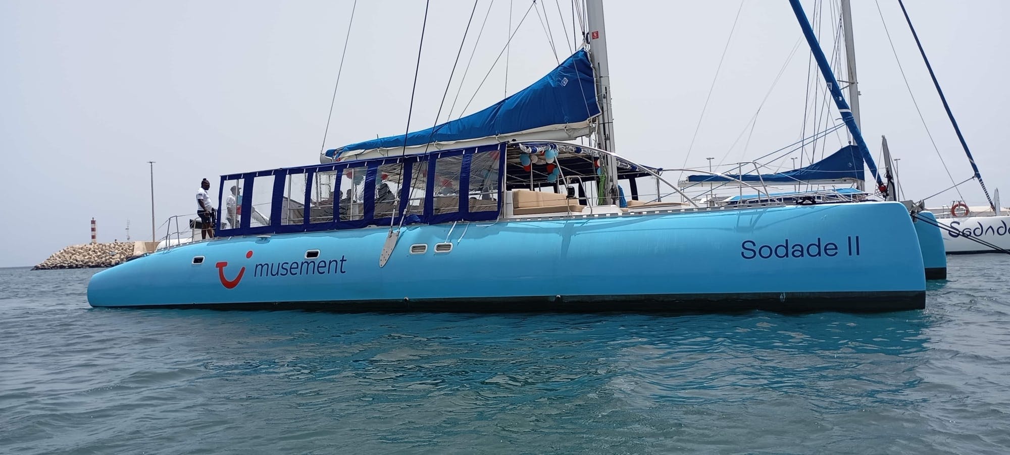 Boa Vista catamaran cruise with all-inclusive drinks and snacks