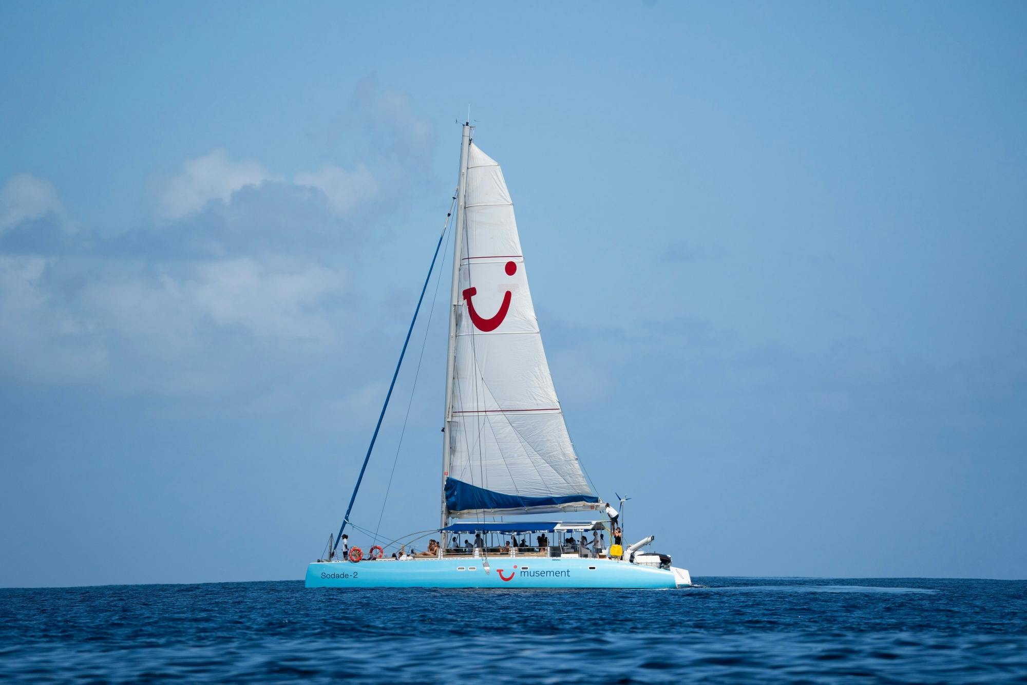 Boa Vista catamaran cruise with all-inclusive drinks and snacks