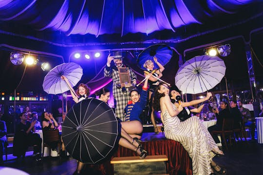 Burlesque dinner show experience