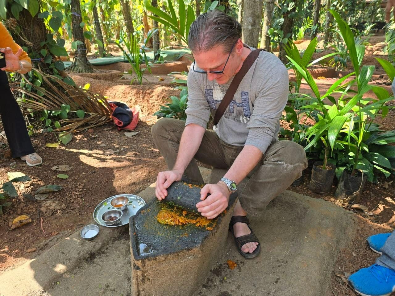 Authentic Goan Saraswat cooking experience on a local spice farm