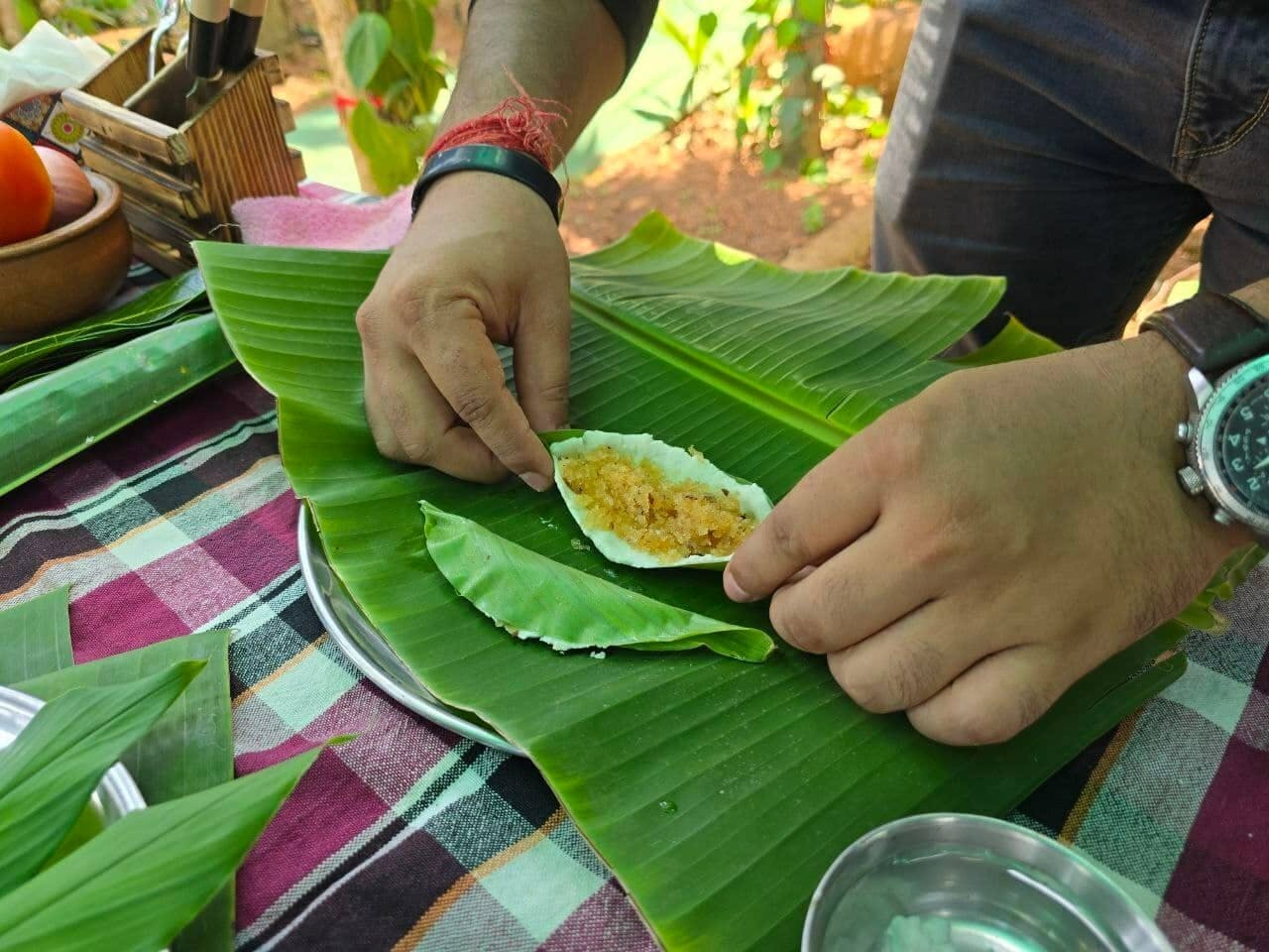 Authentic Goan Saraswat cooking experience on a local spice farm