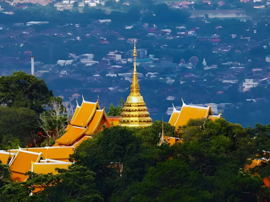 Chiang Mai private van day trip to Doi Suthep, Sticky Waterfall