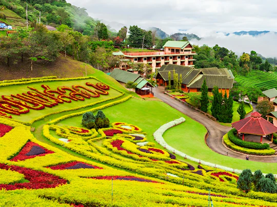 Doi Tung Royal Villa with sacred temple and gardens private transfer
