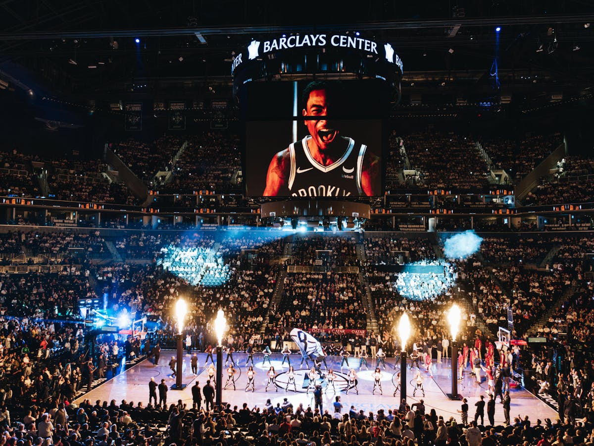 Partita di basket dei Brooklyn Nets al Barclays Center