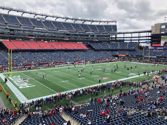 New England Patriots football game ticket at Gillette Stadium