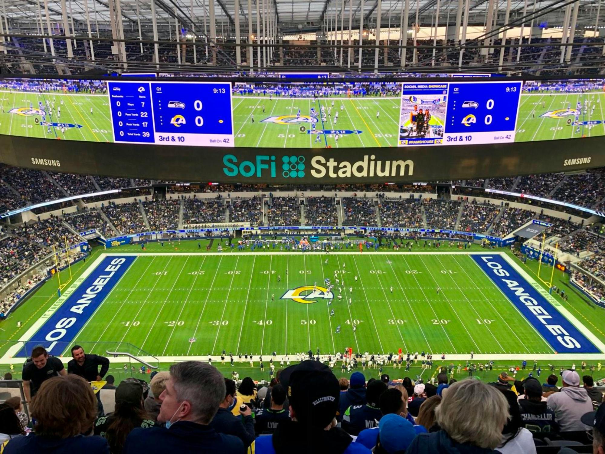 Los Angeles Rams football game ticket at SoFi Stadium