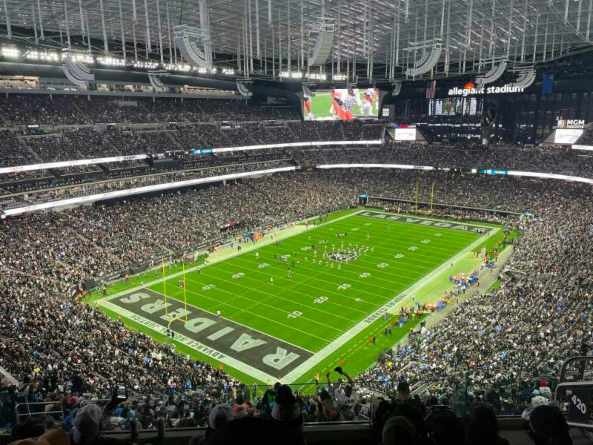 Las Vegas Raiders football game ticket at Allegiant Stadium