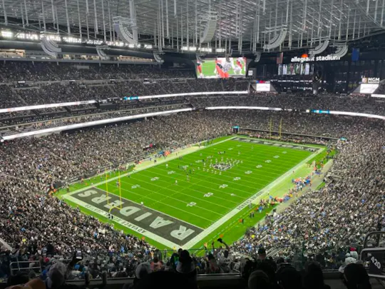 Las Vegas Raiders voetbalkaart in Allegiant Stadium