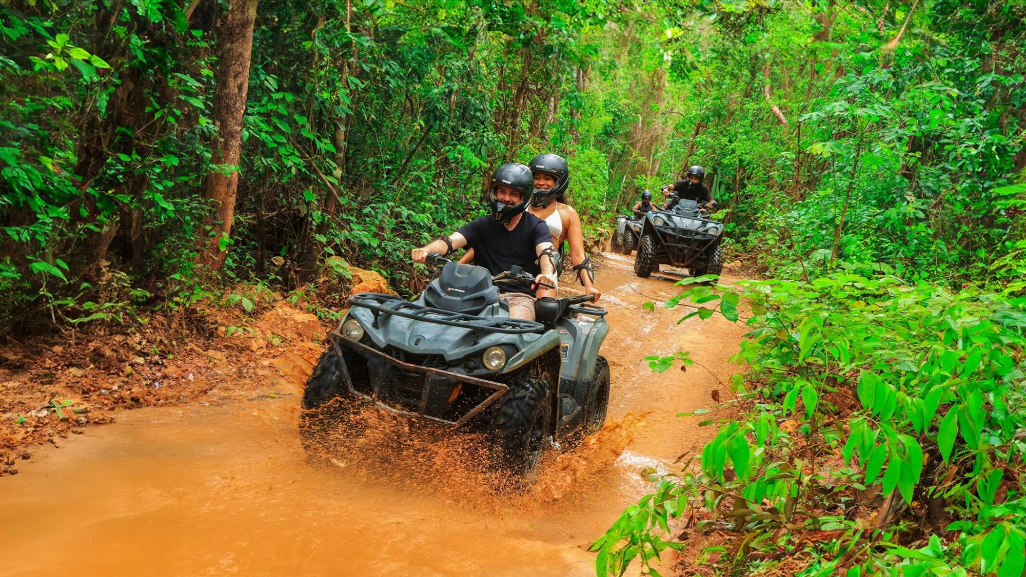 Adrenaline Park ATV, zipline and cenote tour by Cancun Adventures
