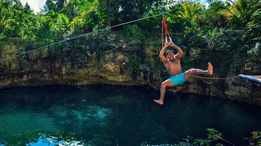 Adrenaline Park ATV, zipline and cenote tour by Cancun Adventures