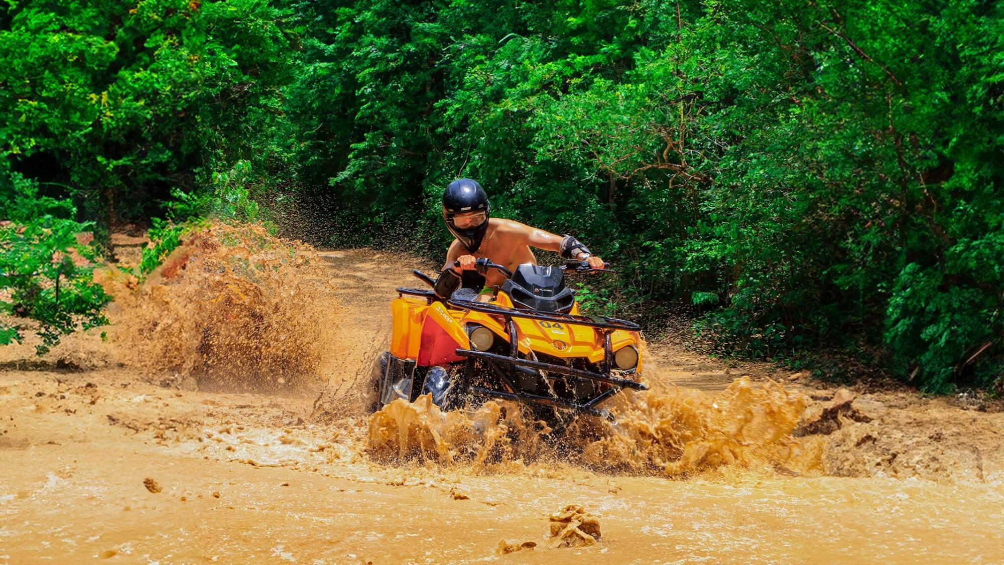 Adrenaline Park ATV, zipline and cenote tour by Cancun Adventures