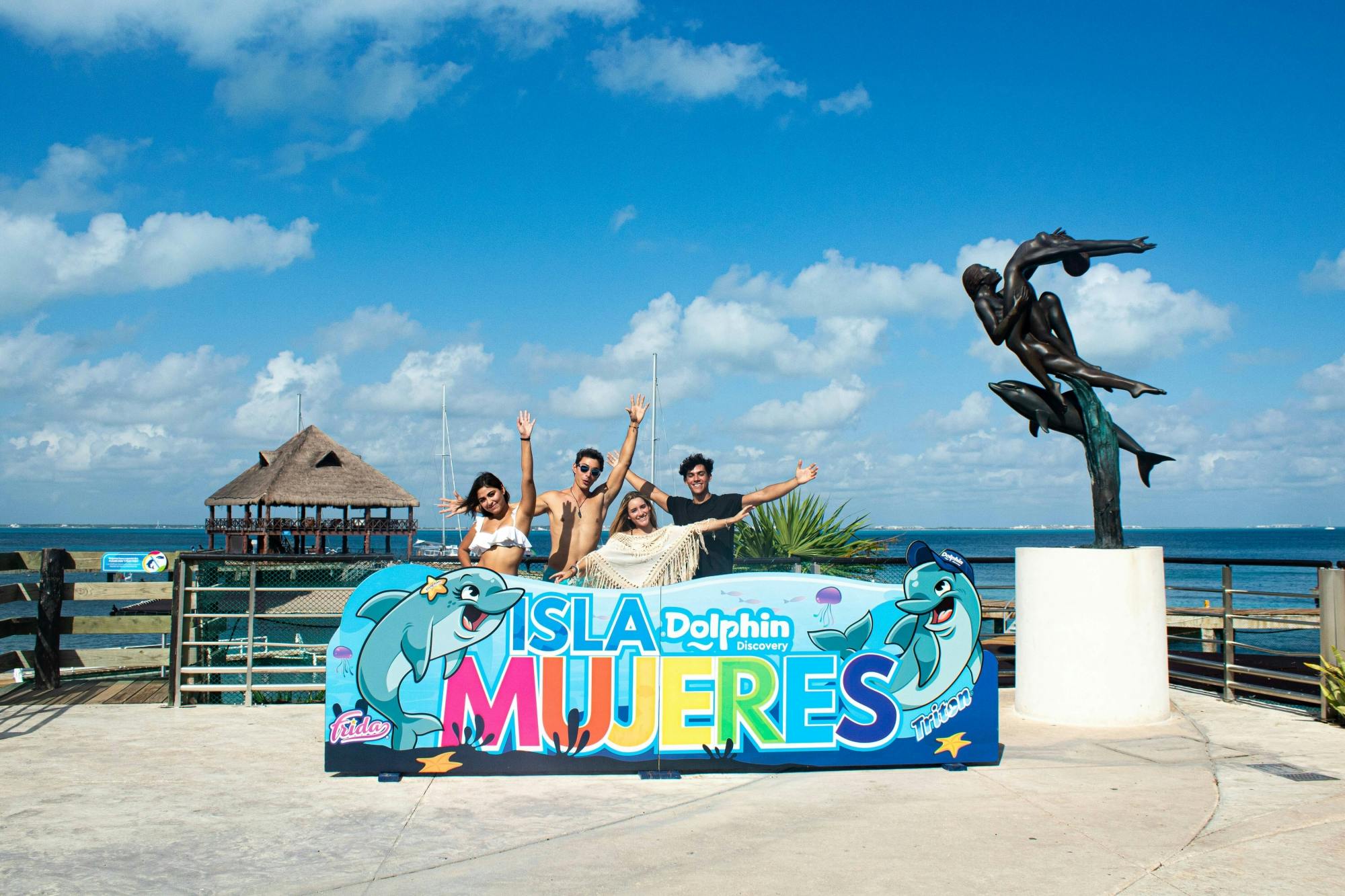 Cancun Exclusive Bronze Dolphin Interactive Programme