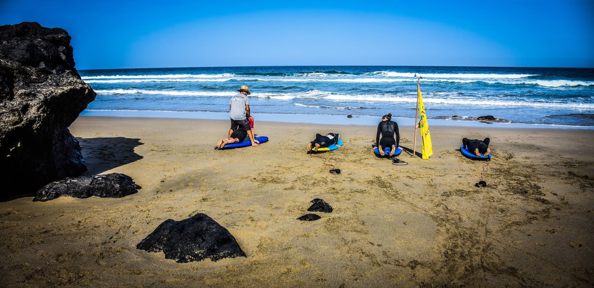 Southern Fuerteventura surfing lessons