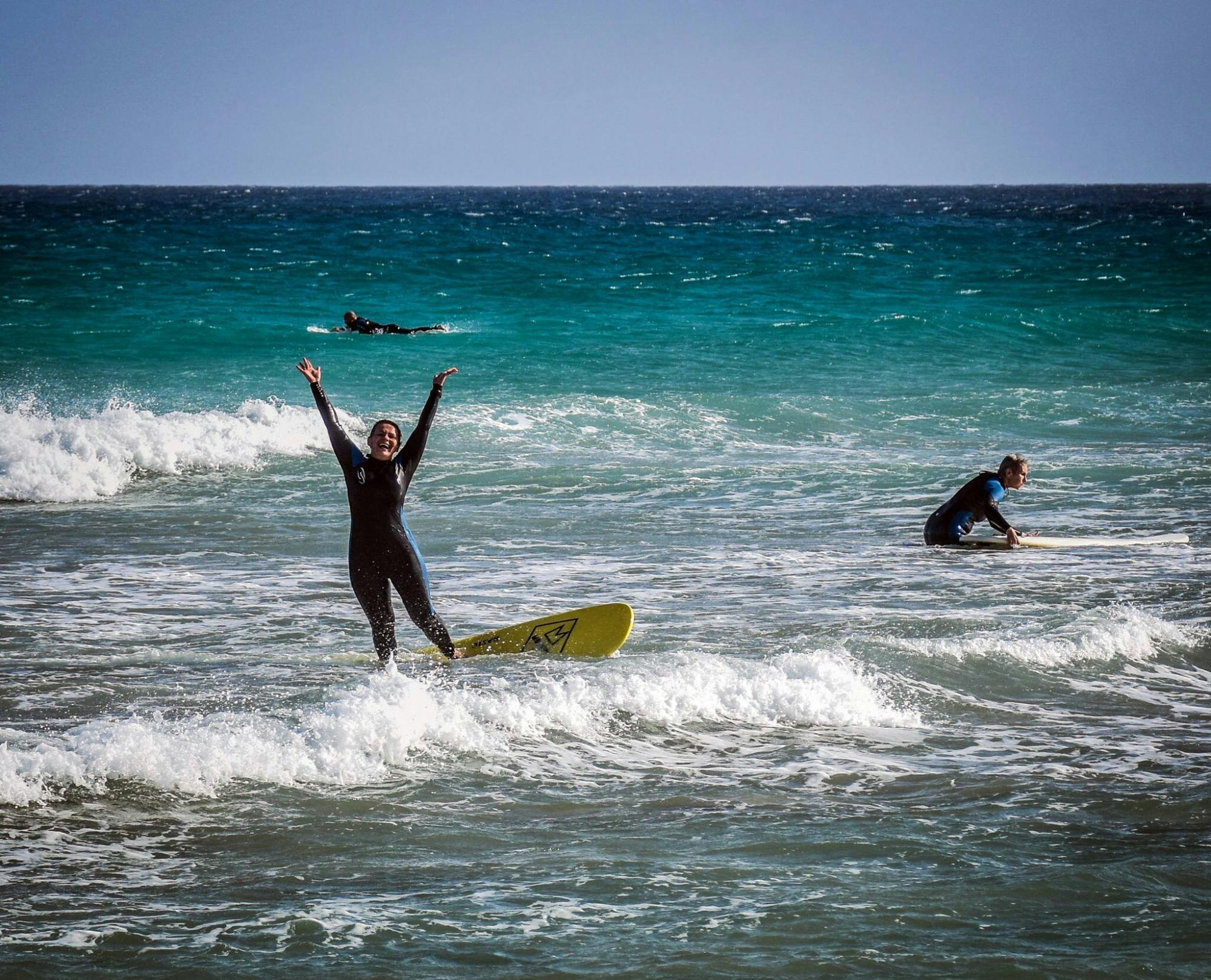 Southern Fuerteventura surfing lessons