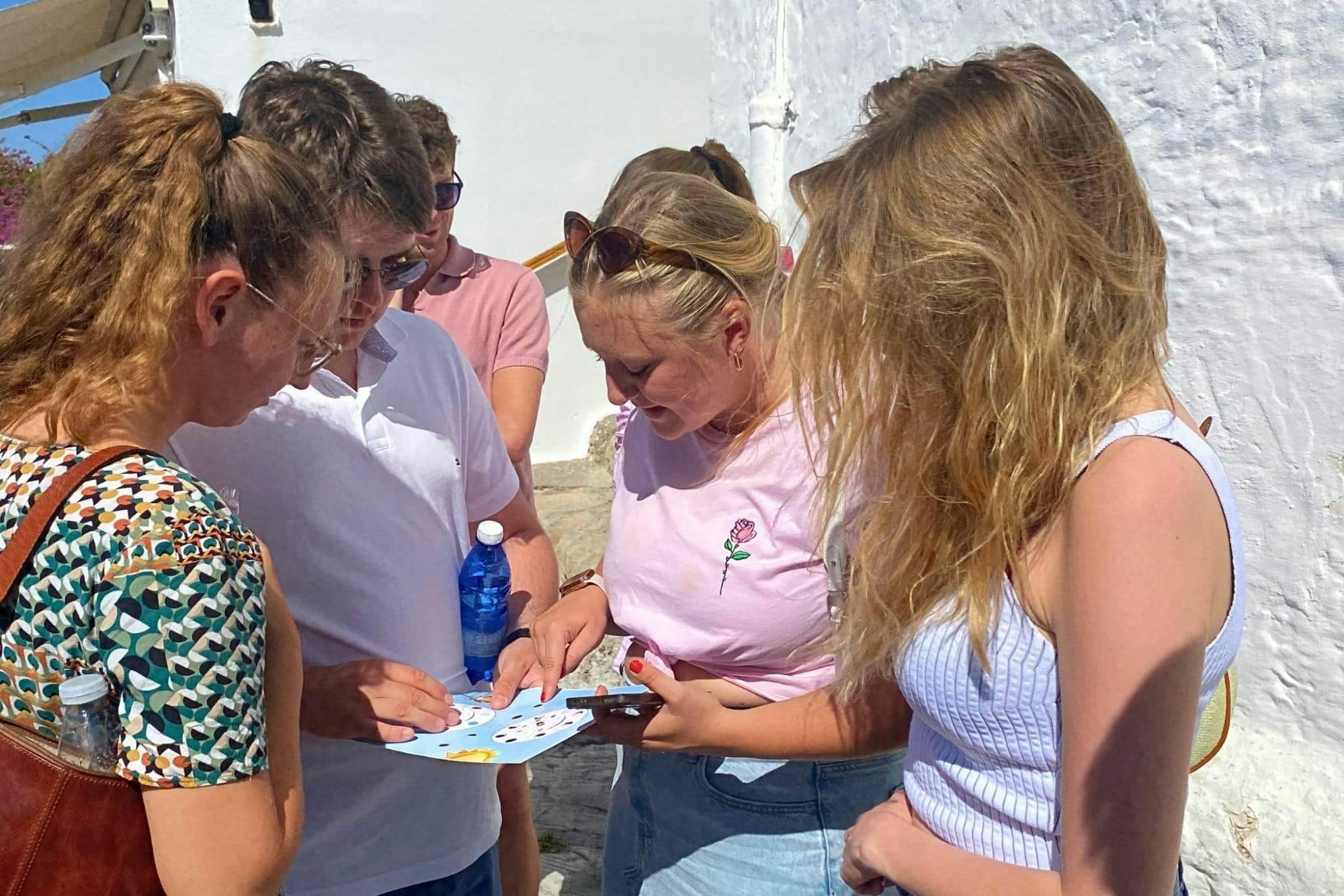 Greek myths digital treasure hunt tour across Lindos