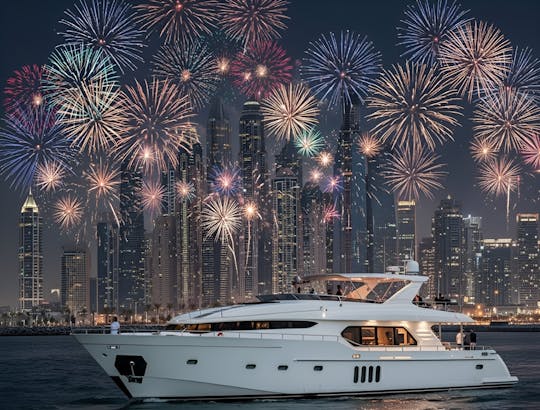 Luxury New Year’s Eve yacht party in Dubai Marina