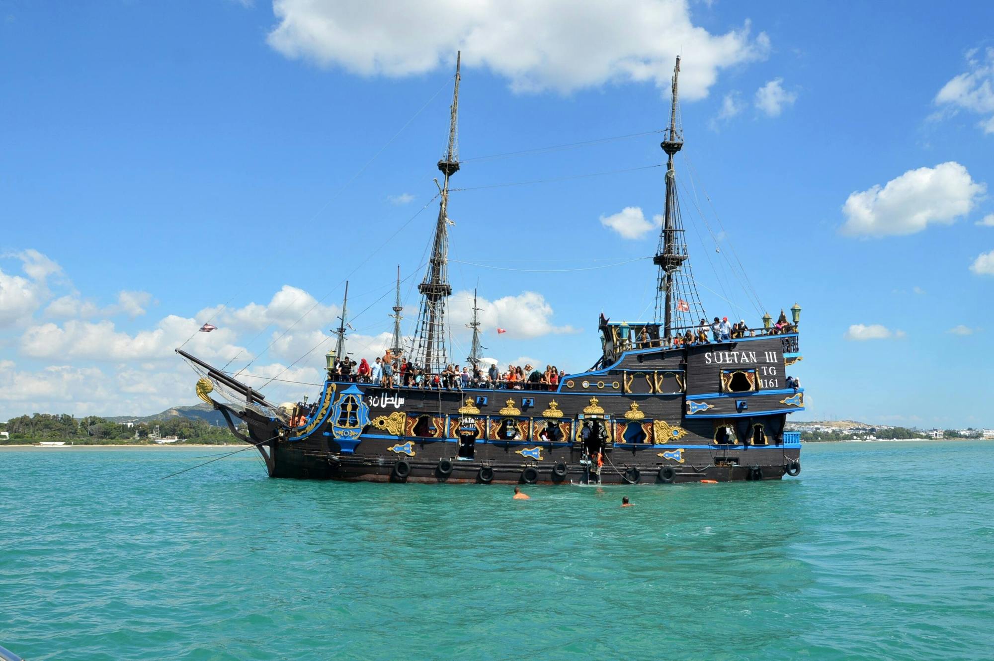 Tunisian pirate boat trip from Hammamet